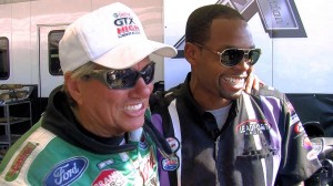 Brian Olatunji & John Force Brian Olatunji & John Force